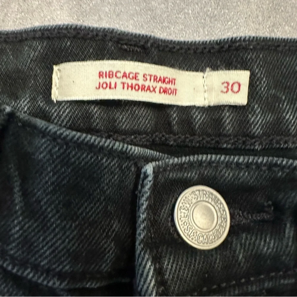 LEVI’S Ribcage Straight‎ Studded Jeans Size 30 - Picture 8 of 13